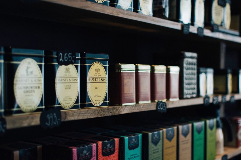 Premium boxes tea shelves